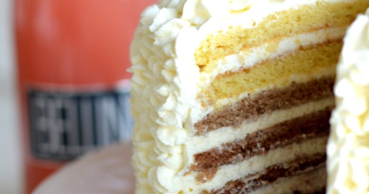 [Yes, you can do much more with Prosecco than just drinking] Bellini cake*